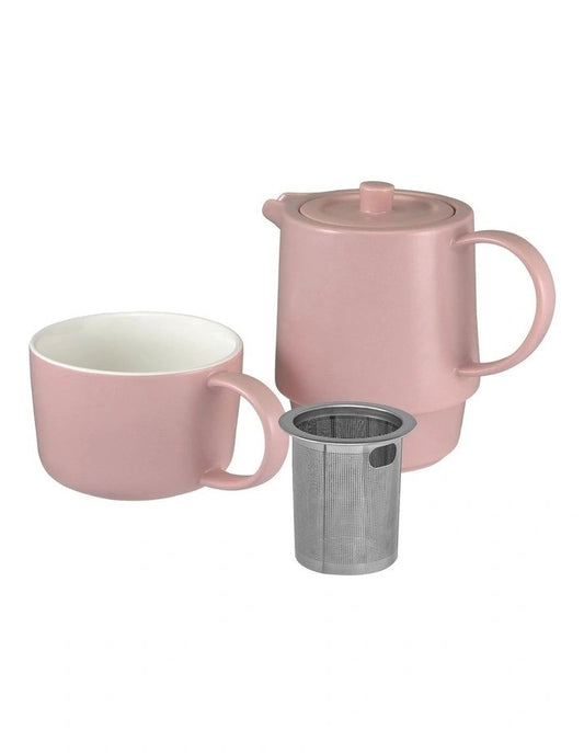 Maxwell & Williams Teapot For One Cafe Life Rose