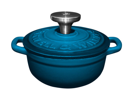 Mw Cast Iron Cocotte Midnight Blue 9.5Cm / 260Ml Gift Boxed