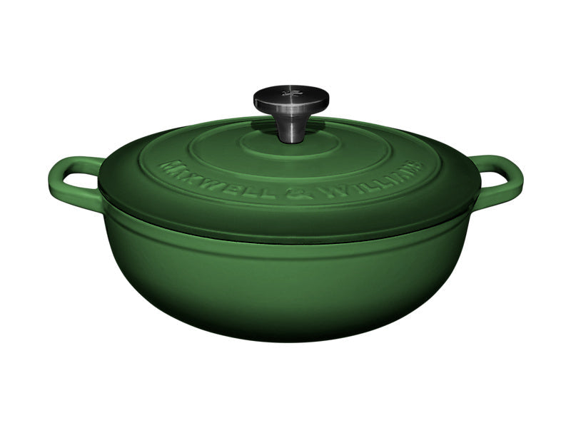 Mw Cast Iron Round Casserole English Racing Green 26Cm / 4L Gift Boxed