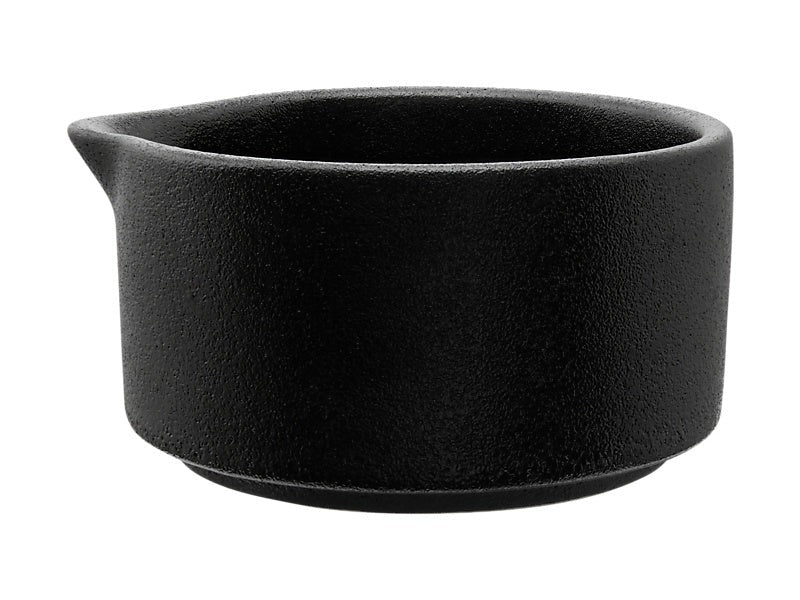 Mw Caviar Sauce Dish/pourer 130ml Black