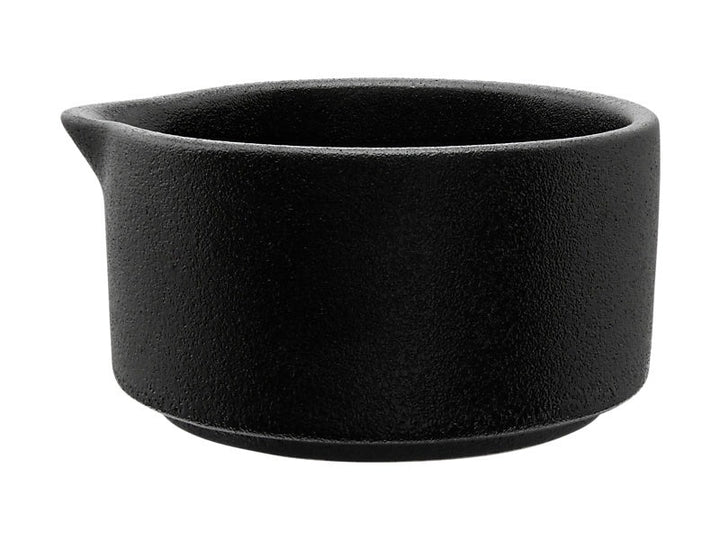 Mw Caviar Sauce Dish/pourer 130ml Black