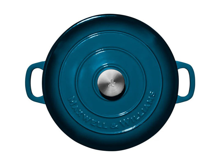 Mw Cast Iron Round Casserole Midnight Blue 28Cm / 6.2L Gift Boxed
