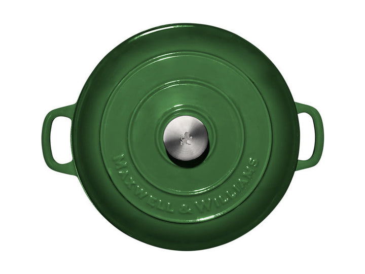 Mw Cast Iron Round Casserole English Racing Green 28Cm / 6.2L Gift Boxed