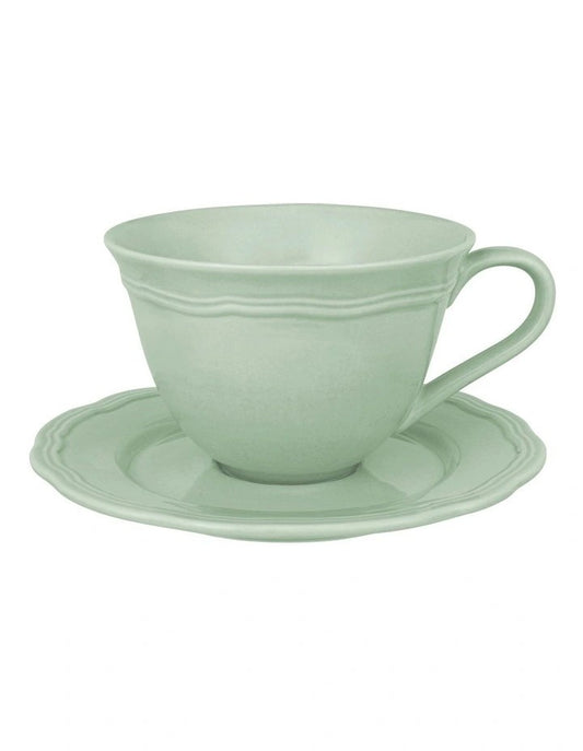 CD Florence Scallop Cup & Saucer 220ML Sage