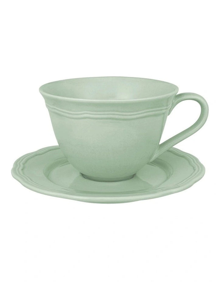 CD Florence Scallop Cup & Saucer 220ML Sage