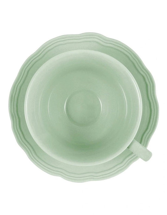CD Florence Scallop Cup & Saucer 220ML Sage