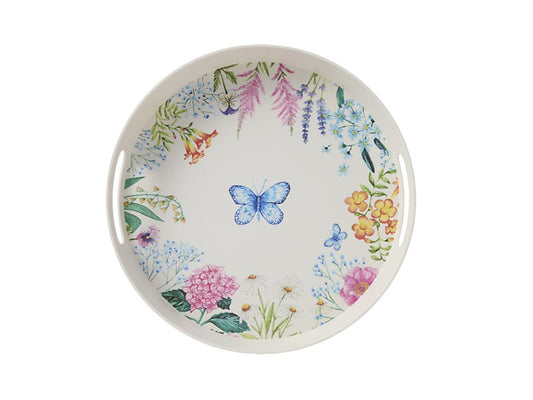 Mw Botanica Melamine Round Serving Tray 35X5Cm