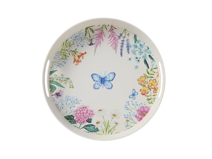 Mw Botanica Melamine Round Serving Tray 35X5Cm
