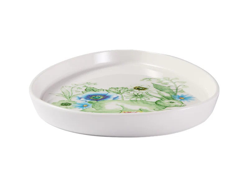 Mw Clover & Cottontail Egg Dish 18X23Cm Gift Boxed