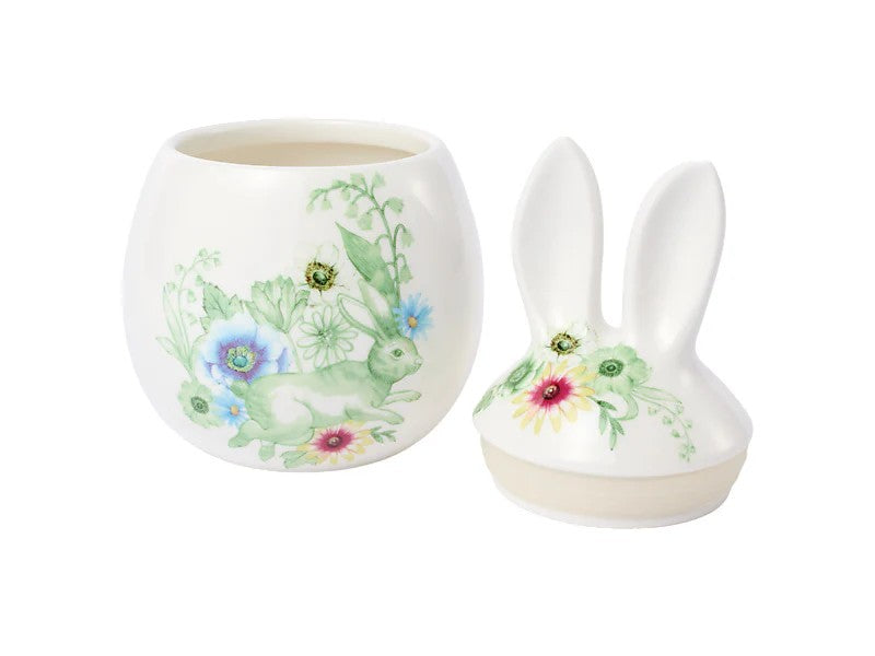 Mw Clover & Cottontail Bunny Canister Gift Boxed