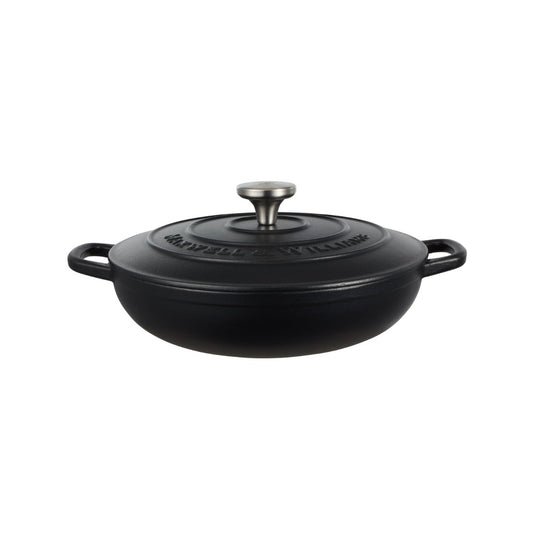 Mw Cast Iron Braiser Black 27Cm / 3.3L Gift Boxed