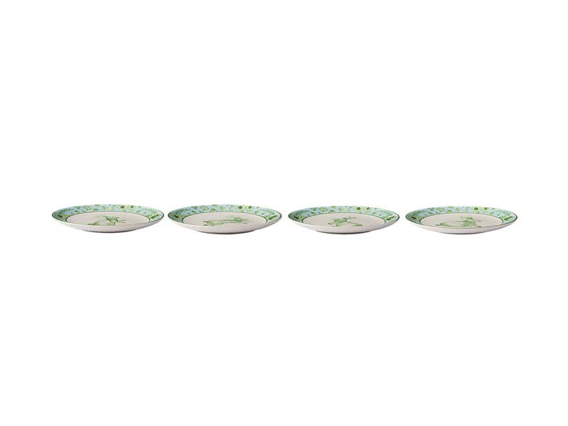 MW Clover & Cottontail Set of 4 Plates 20cm Assorted Gift Boxed