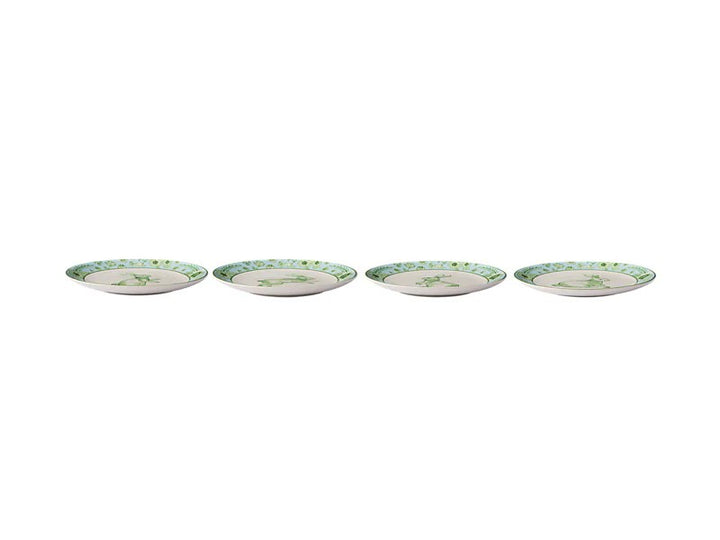 MW Clover & Cottontail Set of 4 Plates 20cm Assorted Gift Boxed