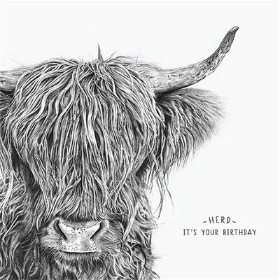 Shaggy Cow Card