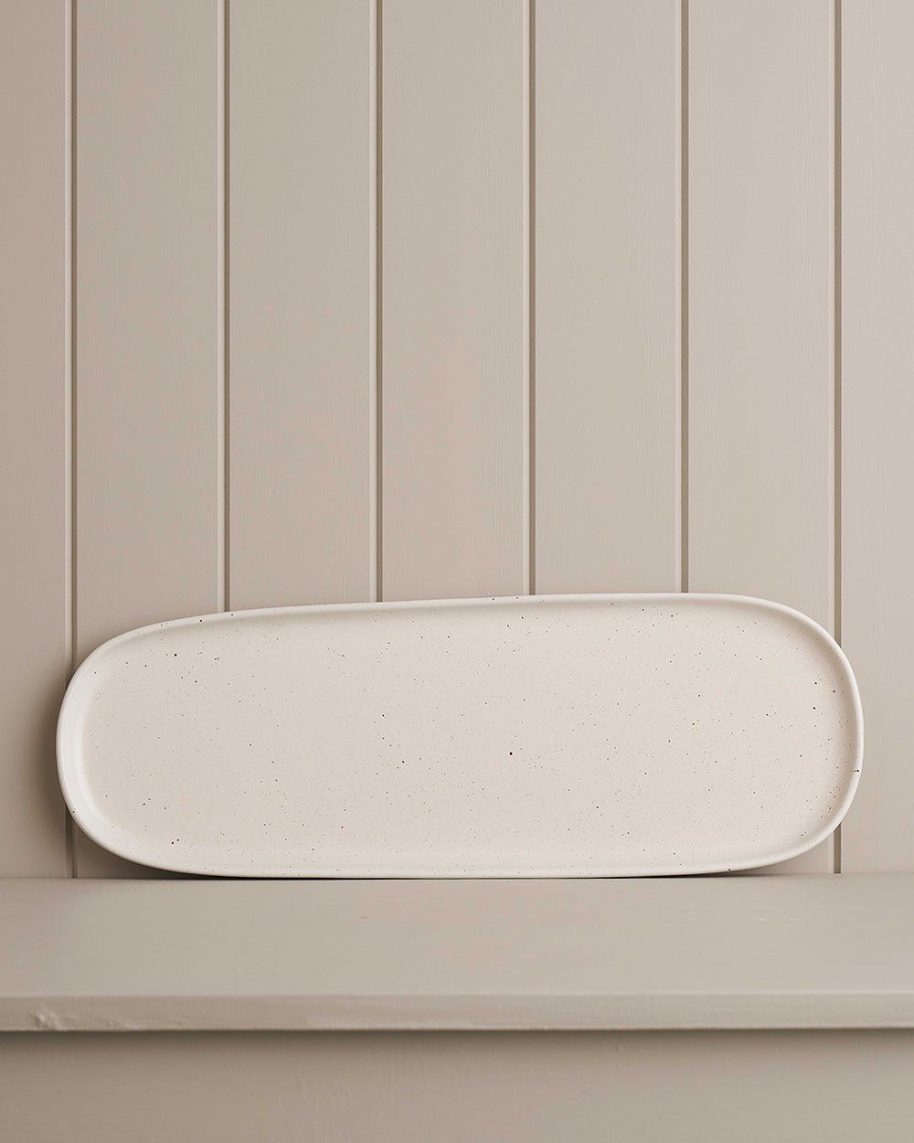 Platter Long - White Speckle - Natural Earth - Table Of Plenty - Robert Gordon Australia