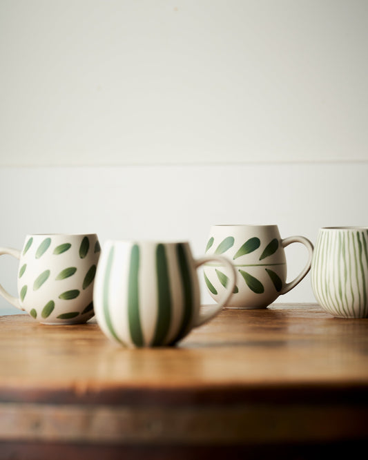 Robert Gorden Brushed Hug Me Mug 4 Pack - Olive