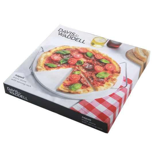 Pizza Stone W/rack 33cm