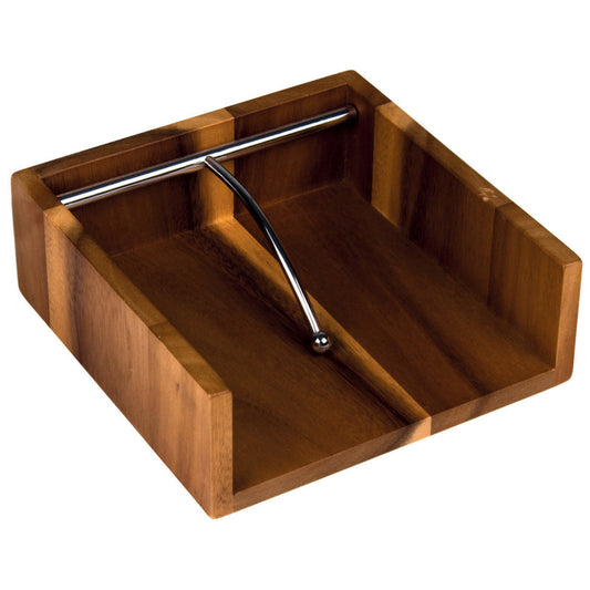 D & W Taste Acacia Napkin Holder 19x19cm