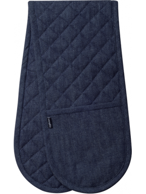 Double Oven Mitt Blue Denim