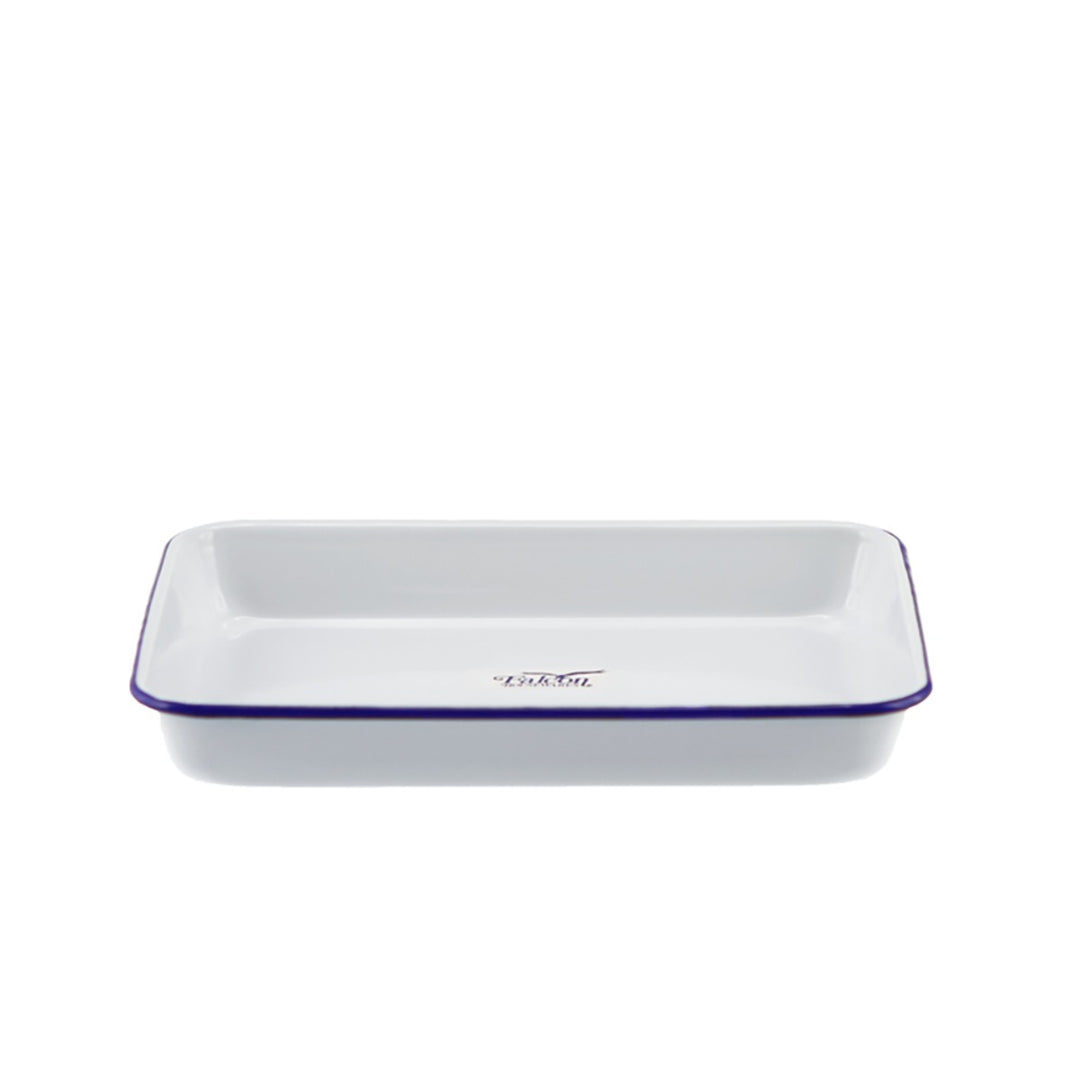 Falcon Enamel Bake Pan 24x18x3cm White