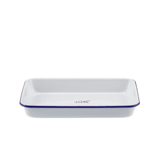 Falcon Enamel Bake Pan 24x18x3cm White