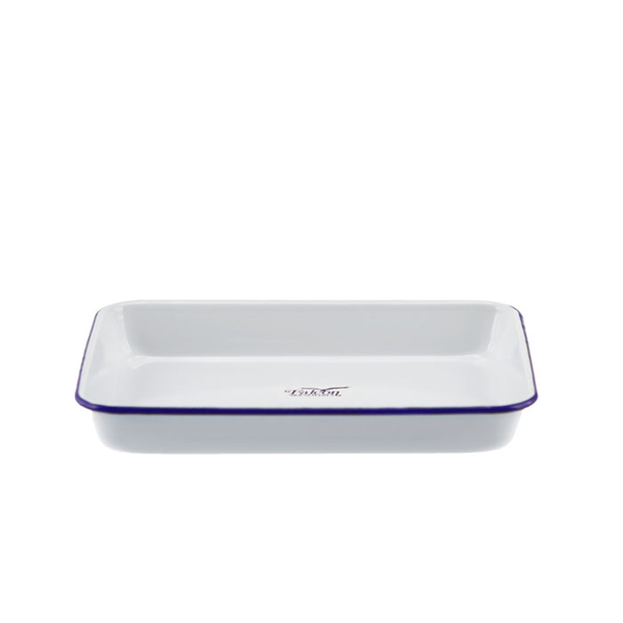 Falcon Enamel Bake Pan 24x18x3cm White