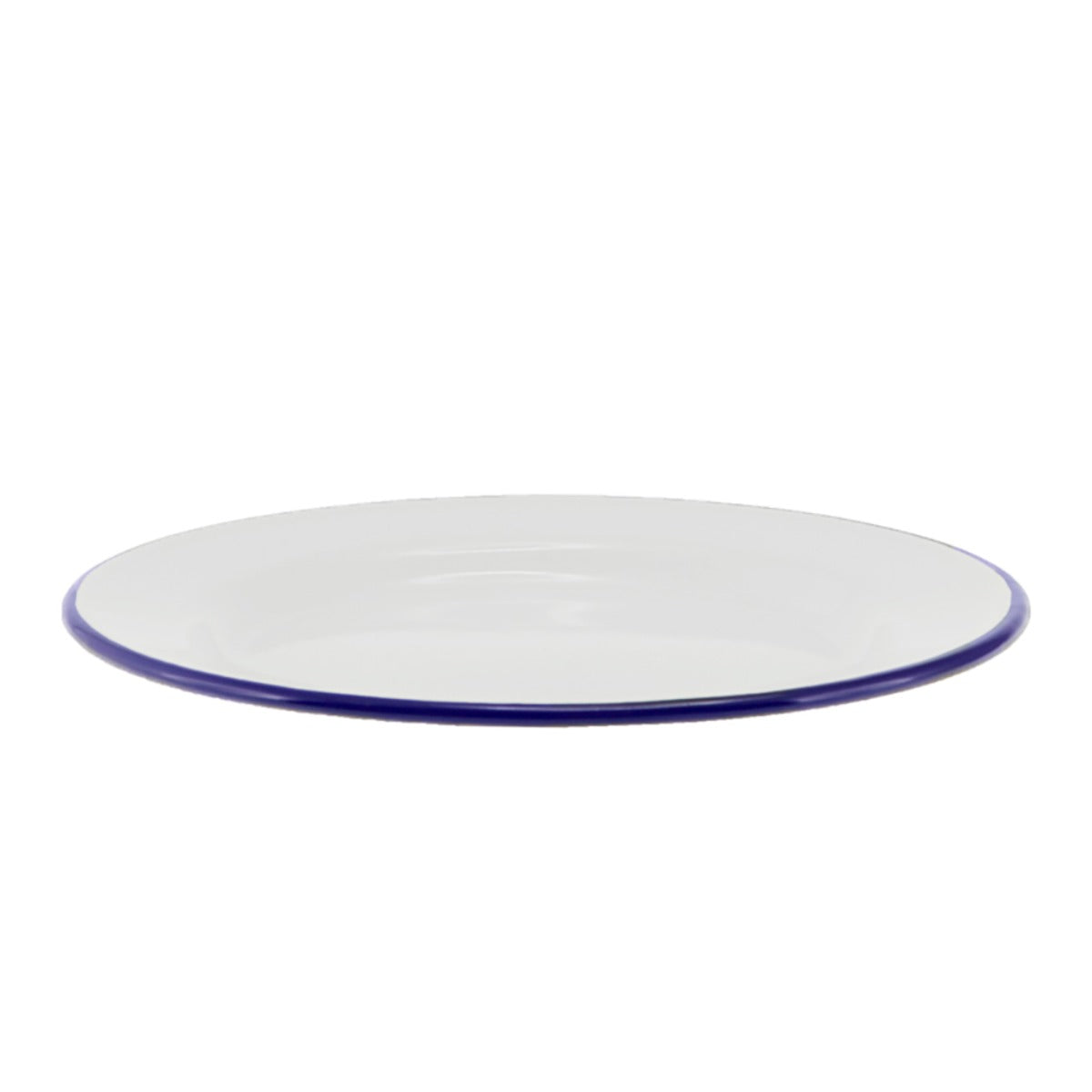 Falcon Enamel Entree Plate 24cm White/blue Rim