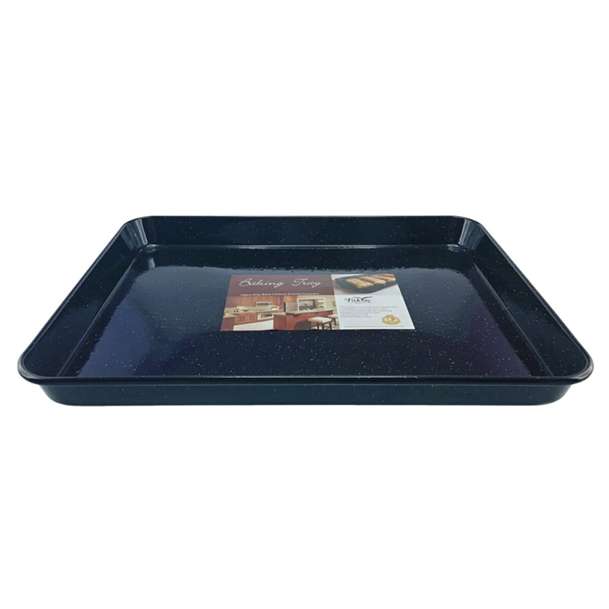 Baking Tray | 41Cm ~ Black/White Speckle