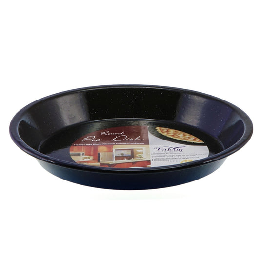 Falcon Pie Plate 30Cm Dia -Black/White Speckle