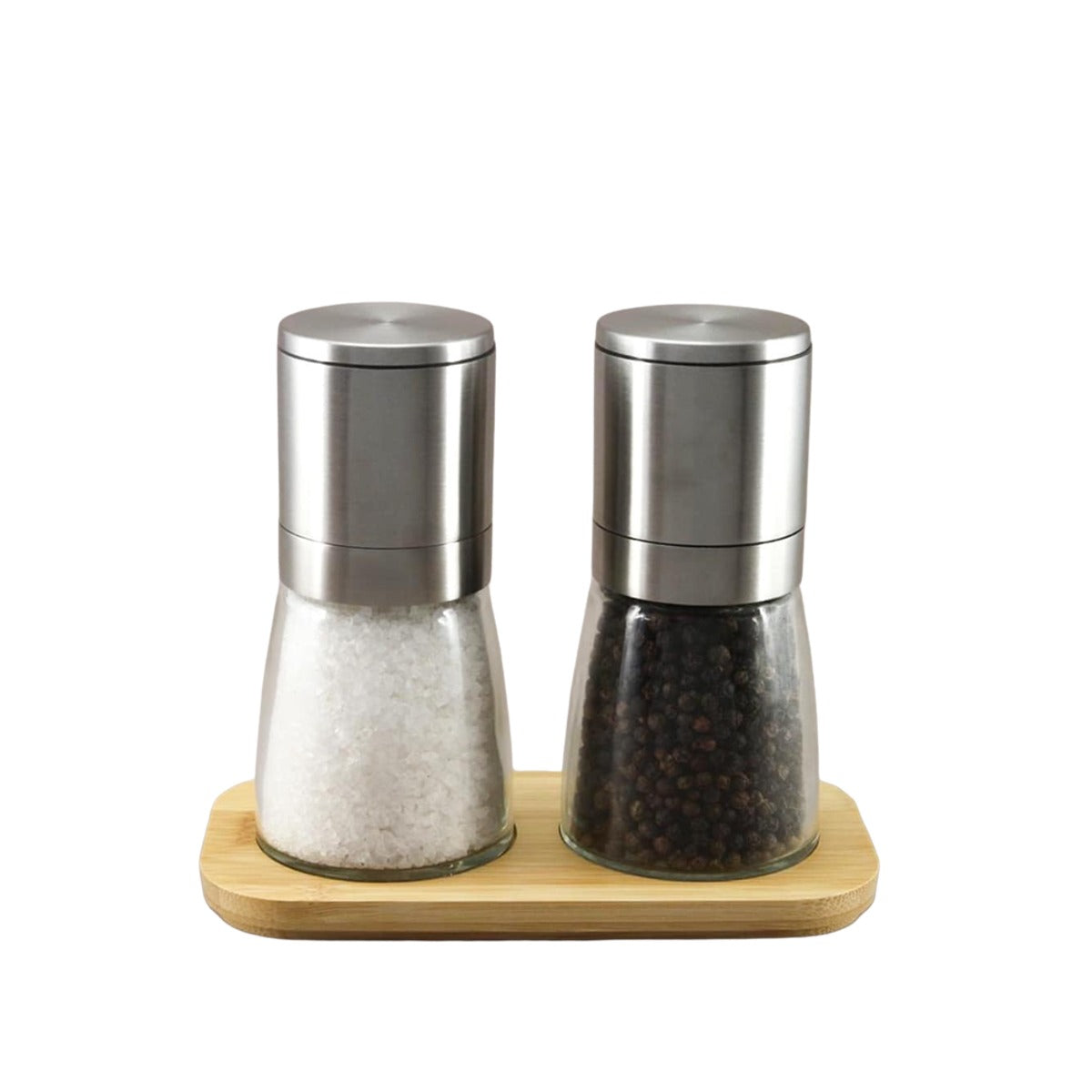 Integra Classic Upside-Down Salt And Pepper Mill Set - Stainless Steel