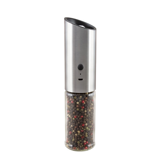 Royale Electric Rechargeable Mill Gift Box S/Steel 24Cm Black Peppercorn