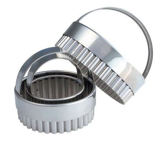 Mondo Round Crinkle Cutters S/s Set 3