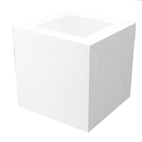 Mondo White Cake Box 12in Tall Square 12in X 12in