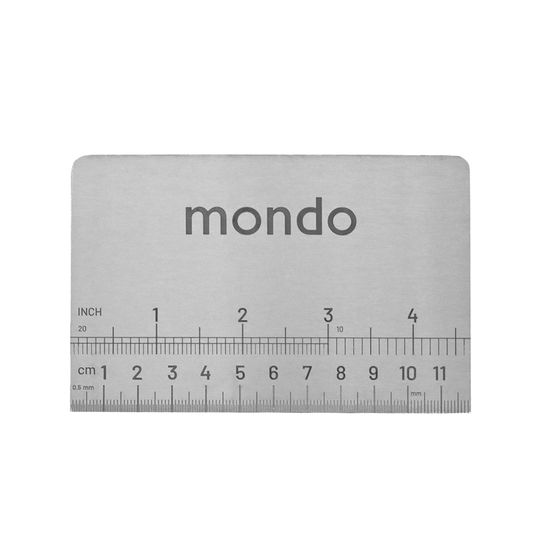 Mondo Stainless Steel Buttercream & Ganache Cake Scraper Small 12X8Cm