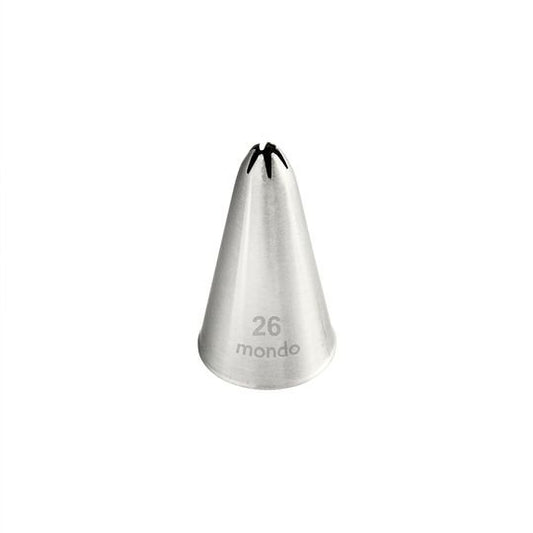 Mondo #26 S/s Closed Star Piping Tip