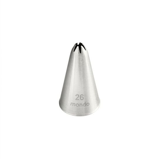 Mondo #26 S/s Closed Star Piping Tip