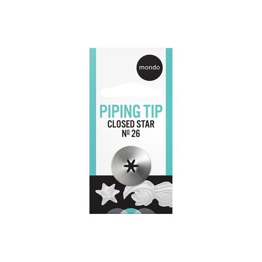 Mondo #26 S/s Closed Star Piping Tip