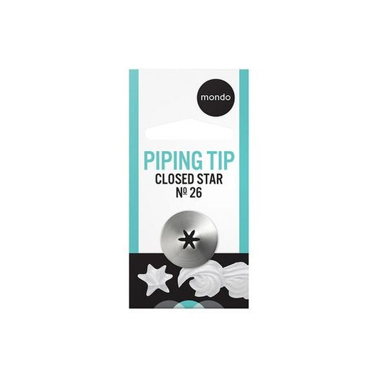 Mondo #26 S/s Closed Star Piping Tip
