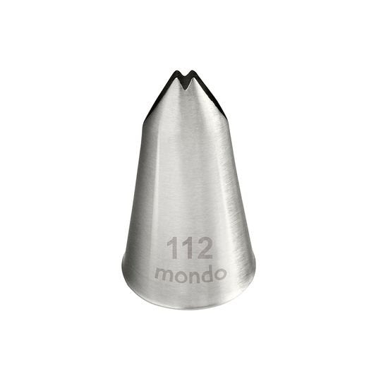 Mondo #112 S/s Lg Leaf Piping Tip- Stainless Steel