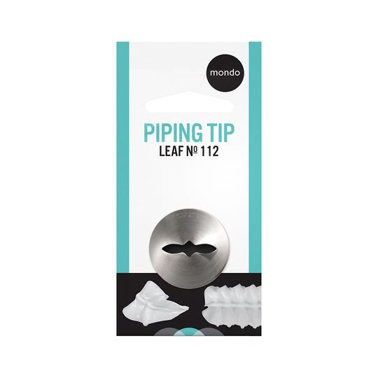 Mondo #112 S/s Lg Leaf Piping Tip- Stainless Steel