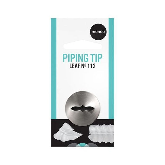 Mondo #112 S/s Lg Leaf Piping Tip- Stainless Steel