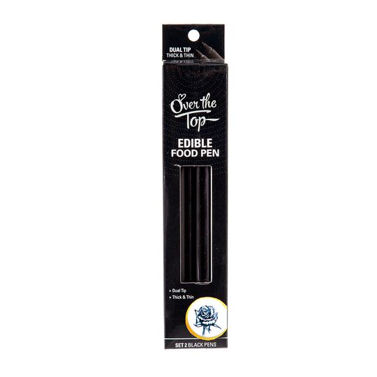 Over The Top Food Decorating Pens Black