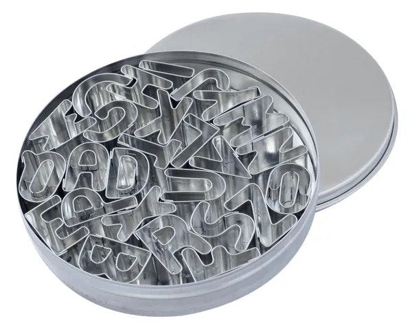 Mondo Alphabet Cookie Cutter 26 Pc Stainless Steel