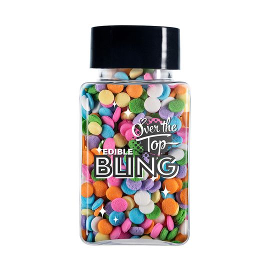 Over The Top Edible Bling Pastel Sequins - Mixed 55g
