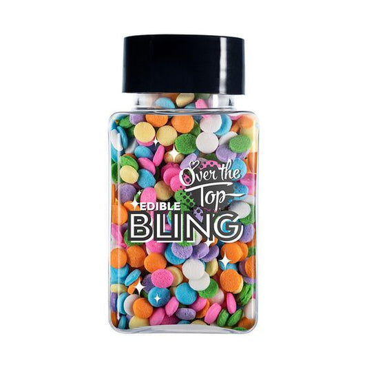 Over The Top Edible Bling Pastel Sequins - Mixed 55g