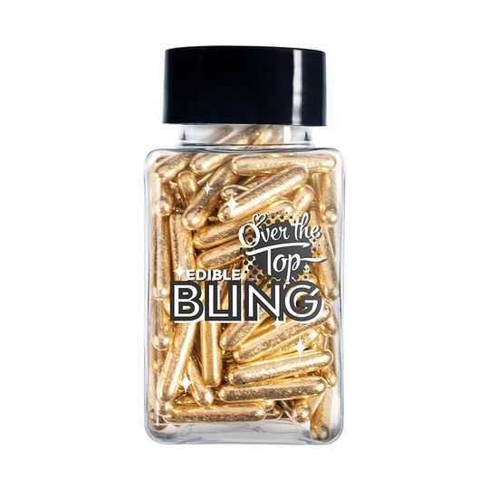Over The Top Edible Bling Metallic Rods Gold 60G