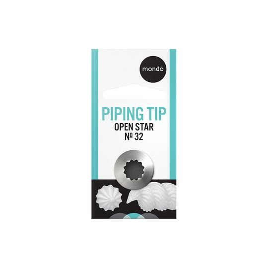Mondo #32 S/s Open Star Piping Tip