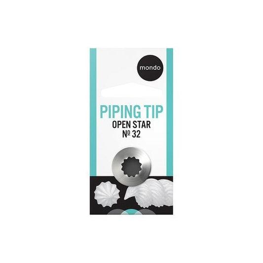 Mondo #32 S/s Open Star Piping Tip
