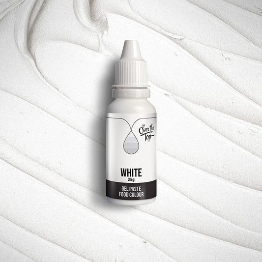 Over The Top Food Colour - White 25G