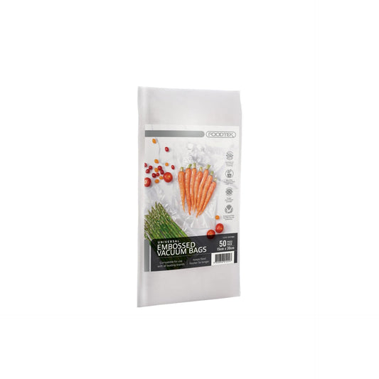 Foodtek Embossed Vacuum Bags 50 Piece - 15x30cm